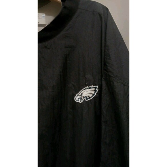 Logo Athletic Eagles Castrol Pullover Windbreaker Men’s XL Black V-Neck VTG - Picture 3 of 9